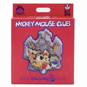 2025 Disney Parks Mickey Mouse Club 70 Years 70th Anniversary Jumbo Pin LE 1700